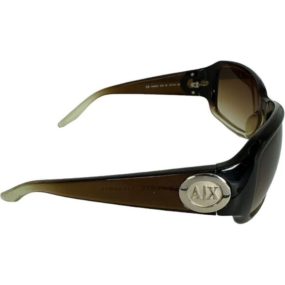 ARMANI EXCHANGE Oversized Sunglasses with Case Gradient Ombré EUC main image 8